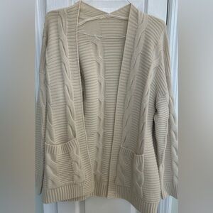Cozy Cable Knit Sweater - Cream